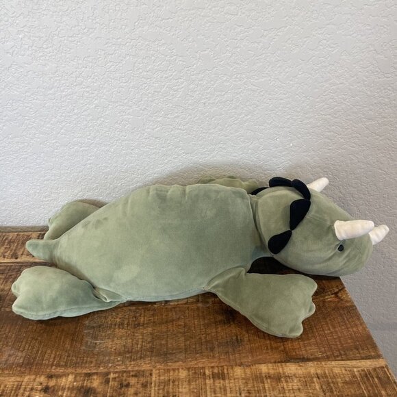 Pillowfort Weighted Plush Dinosaur 24” Throw Pillow Green Plush Stuff Animal 3lb - Picture 4 of 7